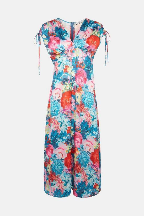 Oasis Large Floral Printed Midi Dress 4