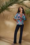 Oasis Large Floral Tie Front Top thumbnail 2