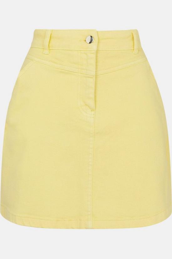 Oasis Stitch Detail Denim Mini Skirt 5
