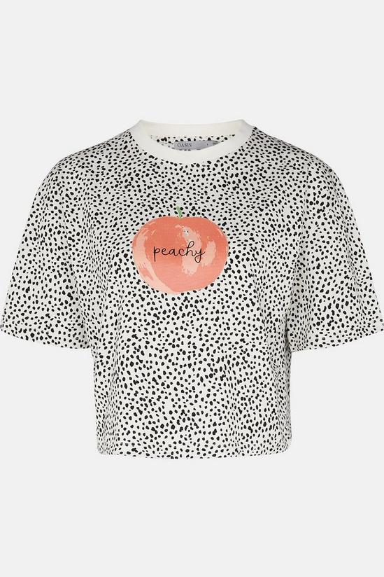 Oasis Cotton Peachy Printed T Shirt 5
