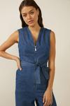 Oasis Belted Zip Through Jumpsuit thumbnail 4