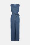 Oasis Belted Zip Through Jumpsuit thumbnail 5