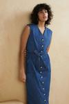 Oasis Belted Button Midi Dress thumbnail 2