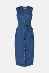 Oasis Belted Button Midi Dress thumbnail 5