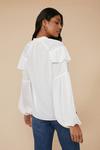 Oasis Lace Up Frill Detail Blouse thumbnail 3