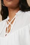 Oasis Lace Up Frill Detail Blouse thumbnail 4