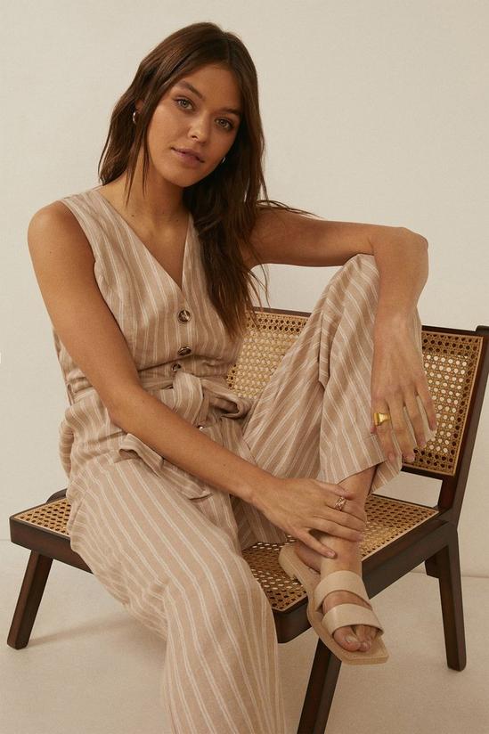 Oasis Striped Tailored Jumpsuit 1