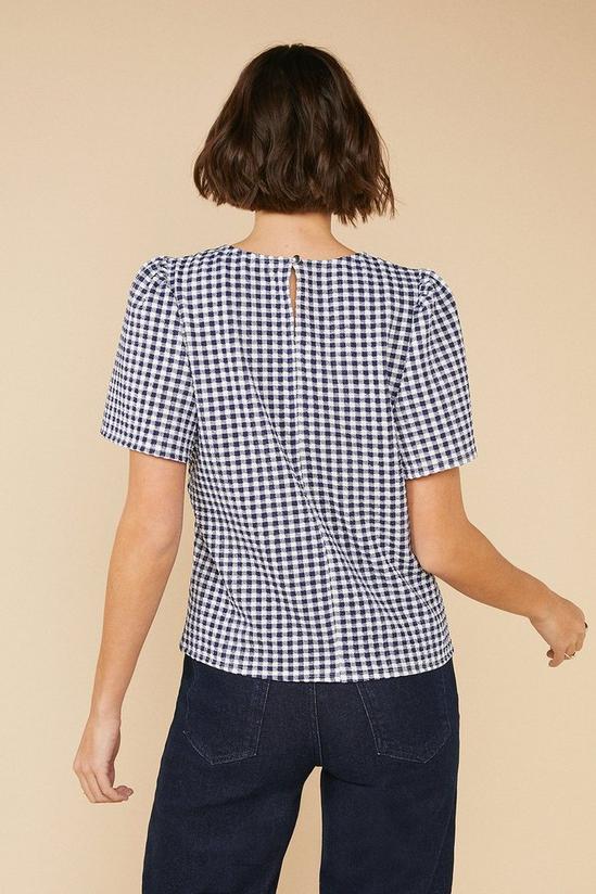 Oasis Gingham Textured Top 3