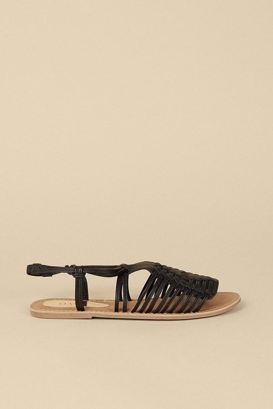 Oasis Leather Strappy Sandal 1