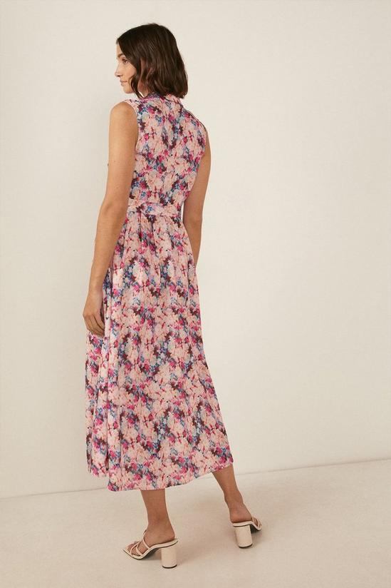 Oasis Linen Look Floral Shirt Dress 3