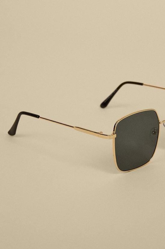 Oasis Metal Trimmed Square Sunglasses 2