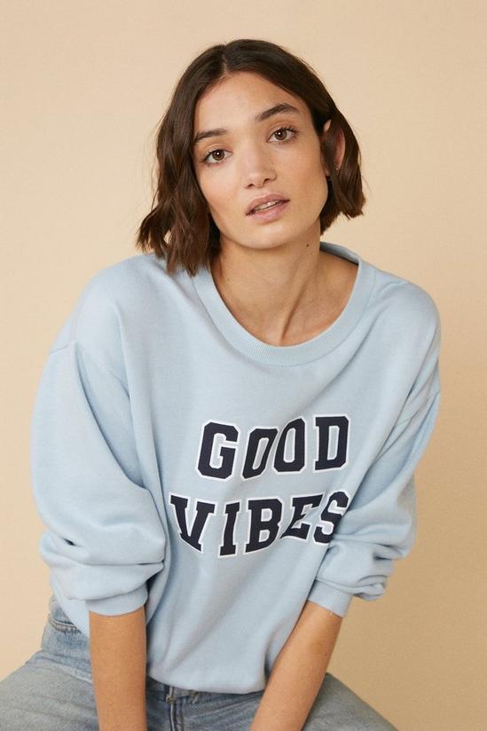 Oasis Good Vibes Varsity Sweatshirt 2