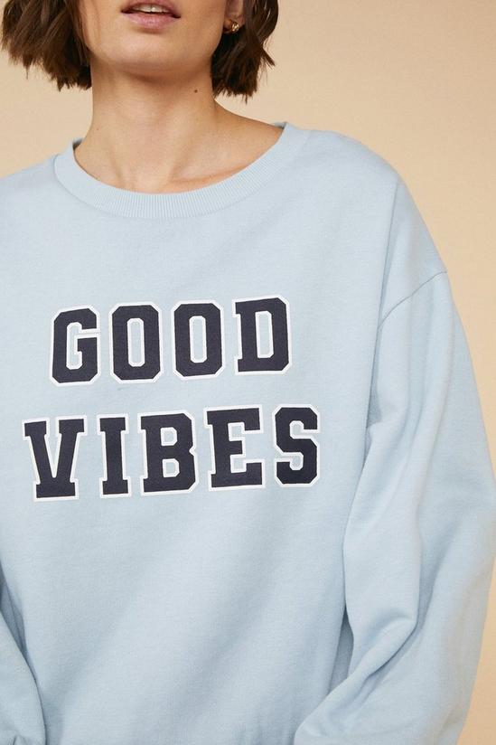 Oasis Good Vibes Varsity Sweatshirt 4