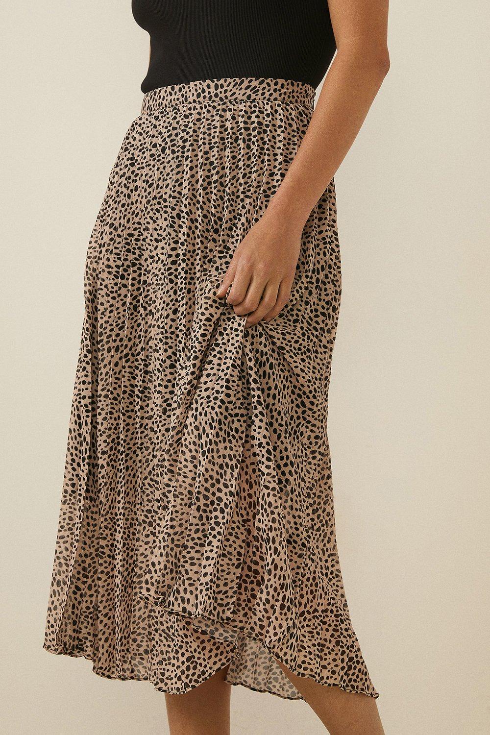 Oasis leopard print midi skirt clearance animal