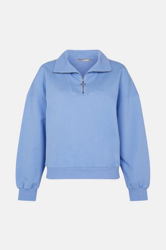 Oasis Garment Dye Half Zip Sweatshirt 5