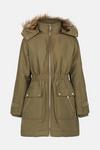 Oasis Premium Fur Hood Padded Winter Parka Coat thumbnail 5