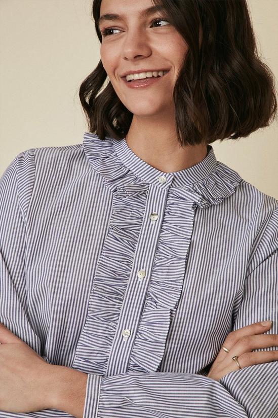 Oasis Stripe Frill Detail Shirt 4