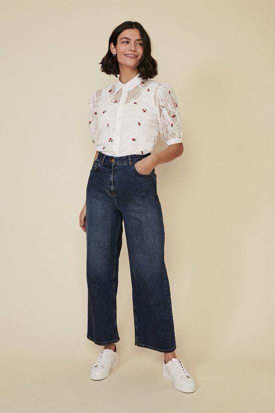 Oasis Rose Embroidered Shirt 2