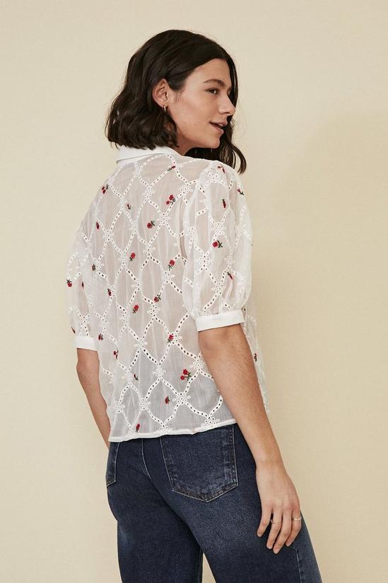 Oasis Rose Embroidered Shirt 3