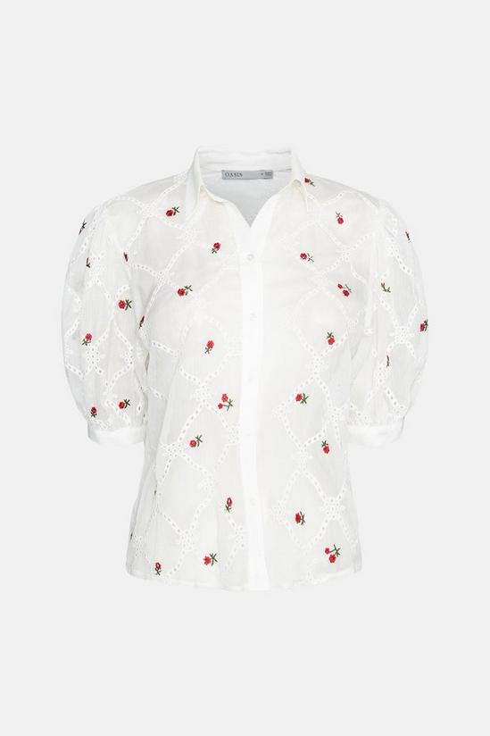 Oasis Rose Embroidered Shirt 5