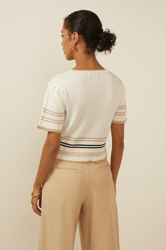 Oasis Stripe Knit T Shirt 3