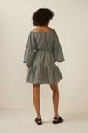 Oasis Gingham Bardot Long Sleeve Dress thumbnail 3