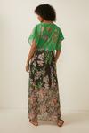 Oasis Contrast Floral Tiered Maxi Beach Dress thumbnail 3