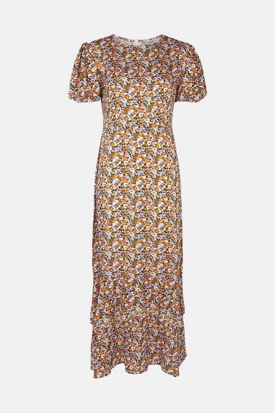 Oasis Floral Puff Sleeve Maxi Dress 5
