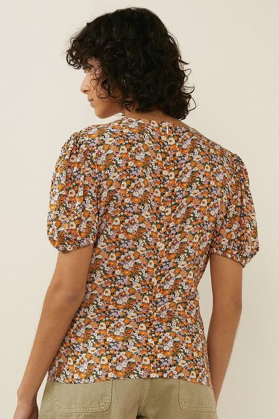 Oasis Floral Print Puff Sleeve Top 3