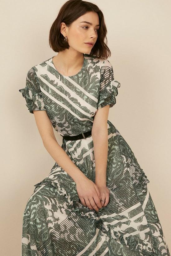 Oasis Patched Printed Midi Dress 2