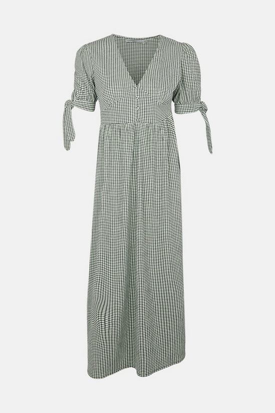 Oasis Checked Textured Jersey Midi Dress 5