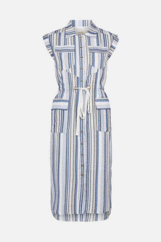 Oasis Striped Midi Dress 5