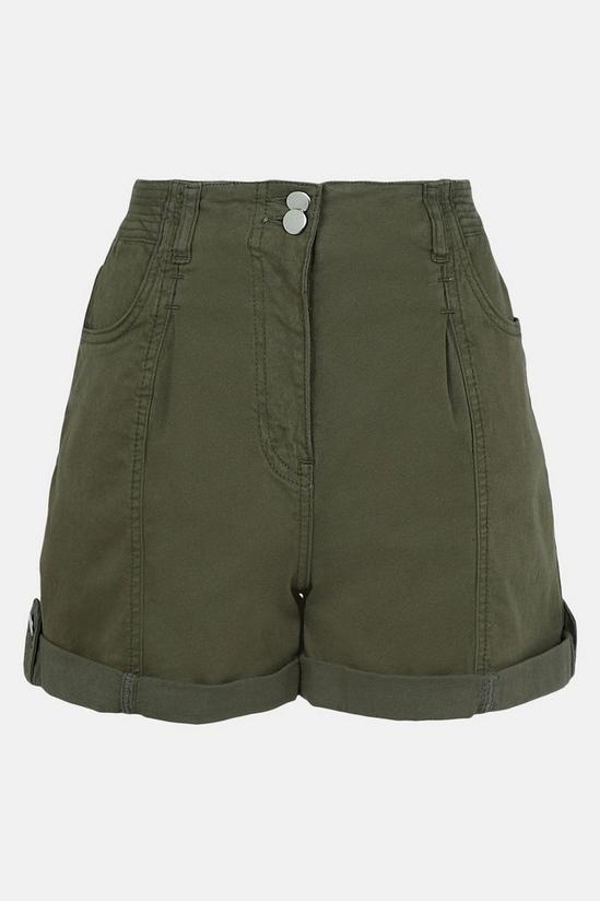 Oasis Casual Cotton Turn-up Short 5