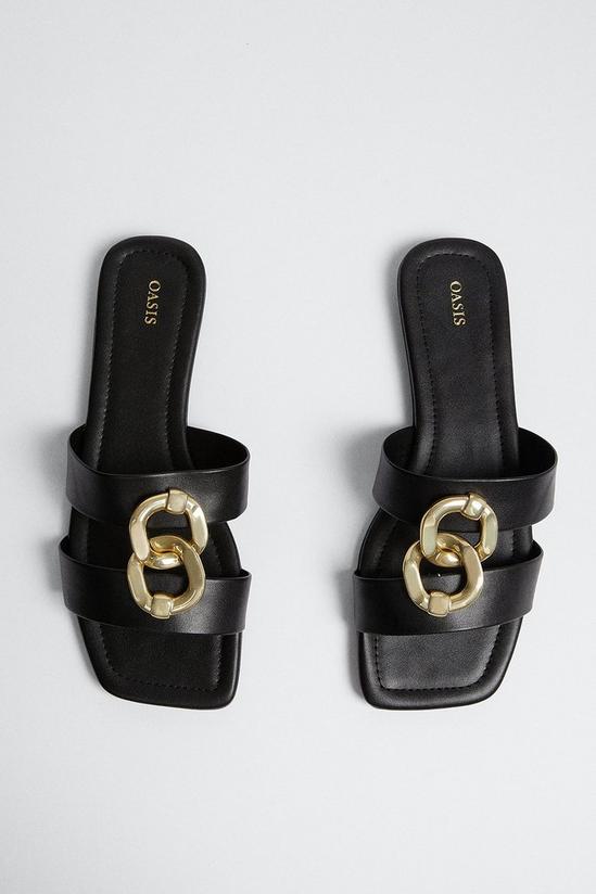 Oasis Oversized Chain Double Strap Slider 2