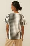 Oasis Stripe Ruffle Pocket T Shirt thumbnail 3