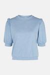 Oasis Melange Broderie Frill T Shirt thumbnail 5