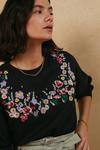 Oasis Floral Embroidered Sweatshirt thumbnail 4