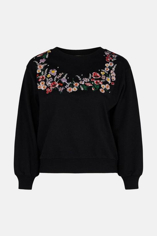Oasis Floral Embroidered Sweatshirt 5
