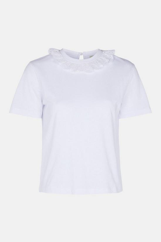 Oasis Broderie Collar T Shirt 5