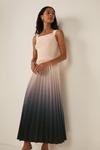 Oasis Ombre Pleated Woven Knitted Dress thumbnail 4