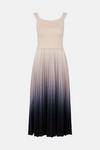 Oasis Ombre Pleated Woven Knitted Dress thumbnail 5