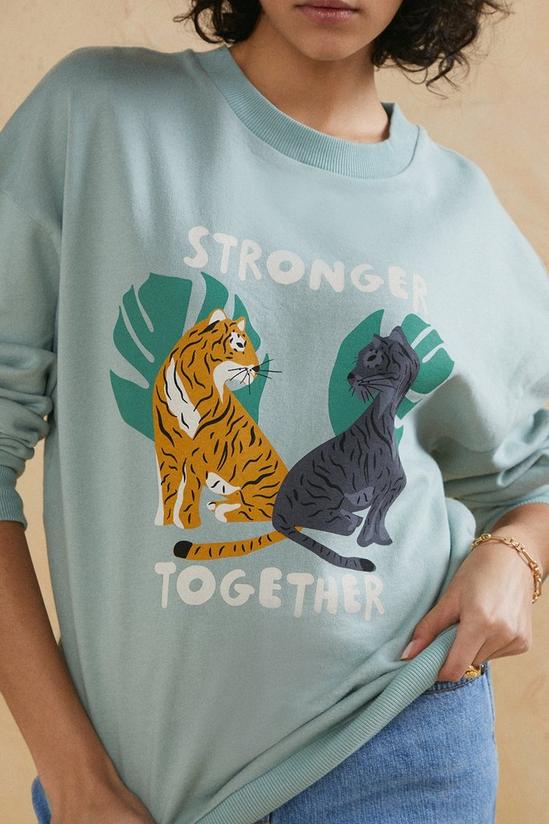 Oasis Stronger Together Printed Sweat 5