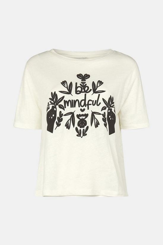 Oasis Be Mindful Puff Print T Shirt 5