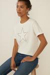 Oasis Lace Star Hotfix T Shirt thumbnail 2