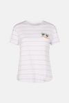 Oasis Sun Kissed Embroidered Stripe T Shirt thumbnail 5