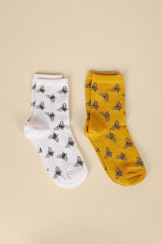 Oasis Bee Socks 2 Pack 1