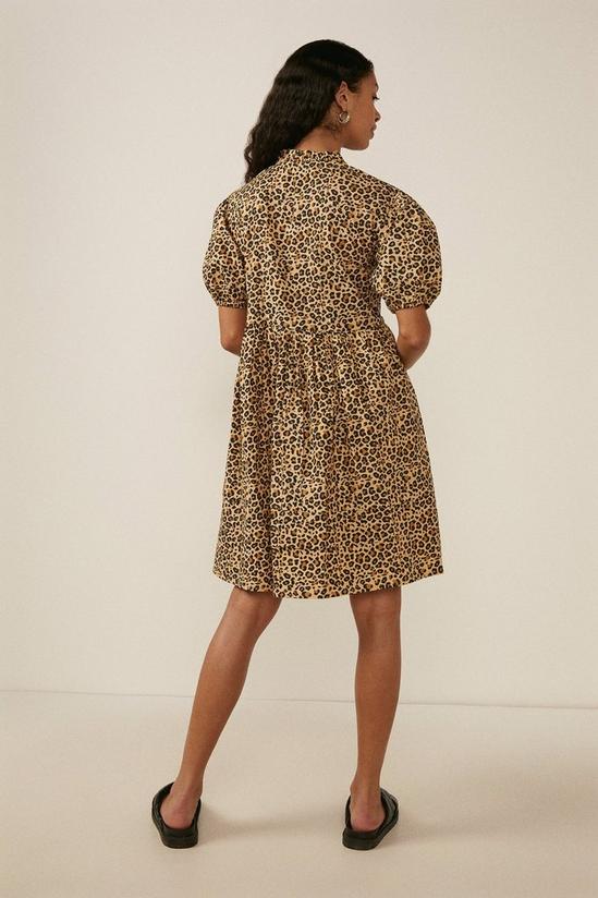 Oasis Leopard Print Smock Dress 3
