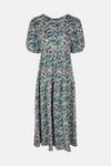 Oasis Crinkle Floral Tiered Midi Dress thumbnail 5