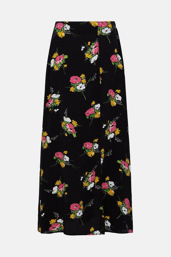 Oasis Bouquet Floral Print Split Skirt 5