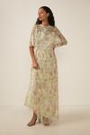 Oasis Embellished Muted Floral Maxi Dress thumbnail 4